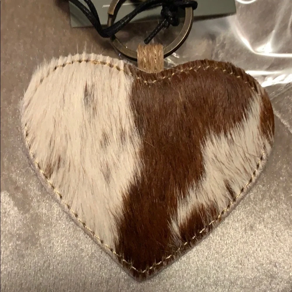 Myra heart shaped hairon keychain, mixed colors